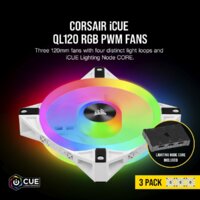 Corsair iCUE QL120 RGB White Triple Pack CO-9050104-WW Image #15