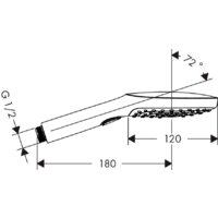 Hansgrohe Raindance Select 120 Air 26520700 (белый матовый) Image #19