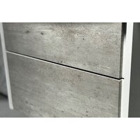 Roca Тумба Ronda 60 ZRU9303002 с умывальником Gap 60 (бетон/белый) Image #5