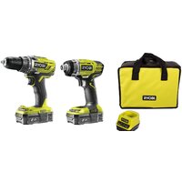 Ryobi R18DDID-220S (шуруповерт, винтоверт, сумка, 2 АКБ)