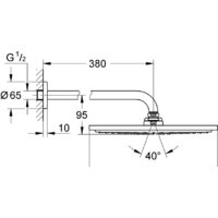Grohe Rainshower Cosmopolitan 310 26066A00 (темный графит) Image #2