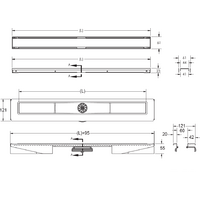 Berges Wasserhaus B1 Keramik 900 (матовый хром) Image #10