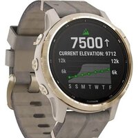 Garmin Fenix 6S Pro Solar (светло-золотистый, замша) Image #2
