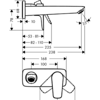 Hansgrohe Talis E 71734340 (черный хром) Image #2