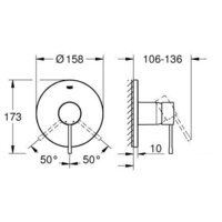 Grohe Essence 24057DL1 (теплый закат, матовый) Image #4