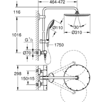 Grohe Euphoria System 310 26075GL0 (холодный рассвет) Image #2