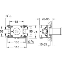 Grohe Grohtherm F 35034000 для подключения душевого шланга Image #2