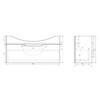 Dreja Тумба под умывальник Laguna 105 [99.0104] Image #5