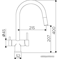 Omoikiri Akita-S C (хром) Image #2