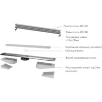 Berges Wasserhaus B1 Keramik 300 (матовый хром) Image #6