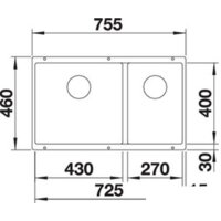 Blanco Subline 430/270-U (жемчужный) 523154 Image #2