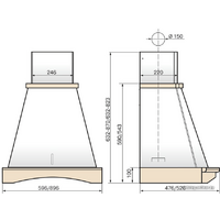 Elikor Ротонда 90П-650-П3Д (бежевый/дуб неокрашеный) (941556) Image #3