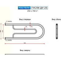 Ростела Гусли ДУ-25 1" 25x70 см Image #3