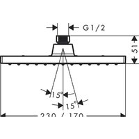 Hansgrohe Vernis Shape 230 1jet 26281670 (черный матовый) Image #3