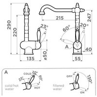 Omoikiri Kyoto 2 Plus-AB (античная латунь) Image #5