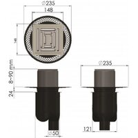 Berges Wasserhaus Platz Uno 150x150 090070 (матовый хром) Image #6