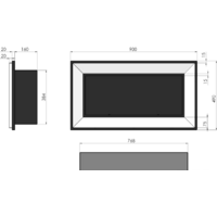 SimpleFire Frame 900 (черный, со стеклом) Image #6