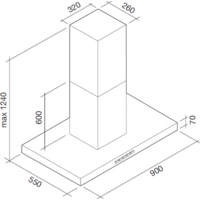 Falmec Plane Island 800/1280 м3/ч (белый) Image #3