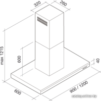 Falmec Lumen Design Island 90 800 м3/ч (нержавеющая сталь) Image #12