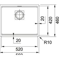 Franke Kubus 2 KNG 110-52 125.0528.611 (графит) Image #2