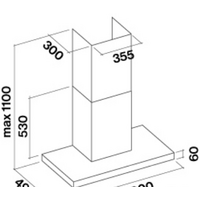 Falmec Plane NRS 90 800 м3/ч (нержавеющая сталь) Image #3