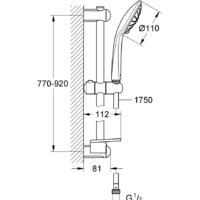 Grohe Euphoria 110 Massage 27226GN1 (холодный рассвет, матовый) Image #2