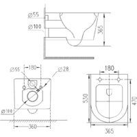 Roxen Vortex Tornado в комплекте с инсталляцией StounFix Dual Fresh 6 в 1 964605 (кнопка: белое стекло) Image #17