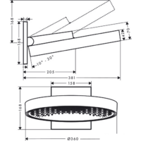 Hansgrohe Rainfinity 360 1jet 26230700 (белый матовый) Image #2
