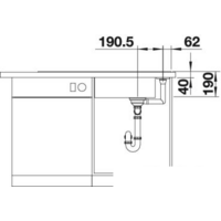 Blanco Axia III XL 6 S (разделочная доска из стекла, жасмин) Image #4