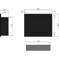 SimpleFire Frame 600 (со стеклом) Image #5