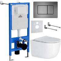 Roxen Vortex Tornado в комплекте с инсталляцией StounFix Dual Fresh 6 в 1 964579 (кнопка: оружейная сталь)