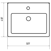 Misty Енисей - 50 Тумба с 2 ящ. - Э-Ени01050-0112Я Image #3