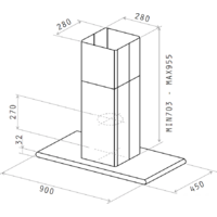 Elica Galaxy Island BLIX/A/90X45 Image #5