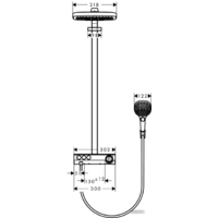 Hansgrohe Raindance Select E 300 3jet Showerpipe [27127000] Image #3