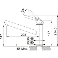 Franke Orbit 115.0623.137 (хром/белый) Image #2