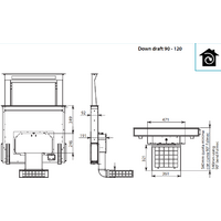 Falmec Down Draft Design+ 120 (нержавеющая сталь) Image #3