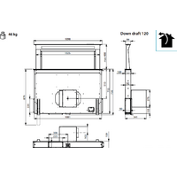 Falmec Down Draft Design+ 120 (черный) Image #7