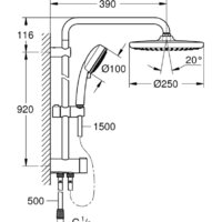 Grohe Tempesta Cosmopolitan System 250 26675000 Image #4
