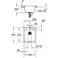 Grohe K700 50-C 40/50 1.0 31650AT0 (серый гранит) Image #2