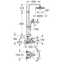 Grohe Tempesta Cosmopolitan System 250 26674000 Image #4