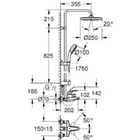 Grohe Tempesta Cosmopolitan System 250 26674000 Image #4