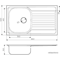 Omoikiri Kashiogawa 86-IN (матовый) Image #3