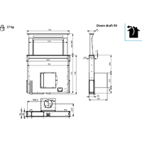 Falmec Down Draft Design+ 90 (нержавеющая сталь) Image #3