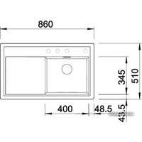 Blanco Zenar 45 S (кофе, правая) [519260] Image #3