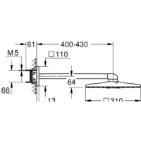 Grohe Rainshower 310 SmartActive Cube 26479LS0 (белая луна) Image #2