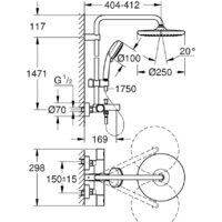 Grohe Tempesta Cosmopolitan System 250 26672000 Image #4