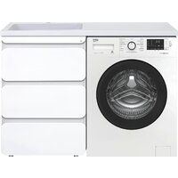 Misty Чегет - 55 Тумба напольная 3 ящ. под стиральную машину, белая - П-Чег-01055-01Н3Я