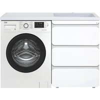 Misty Чегет - 55 Тумба напольная 3 ящ. под стиральную машину, белая - П-Чег-01055-01Н3Я Image #2