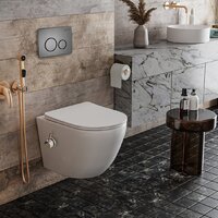 Roxen Antares Bidet в комплекте с инсталляцией StounFix Dual Fresh 6 в 1 962282 (кнопка: оружейная сталь) Image #11