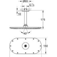 Grohe Rainshower Veris 300 26059000 (хром) Image #3